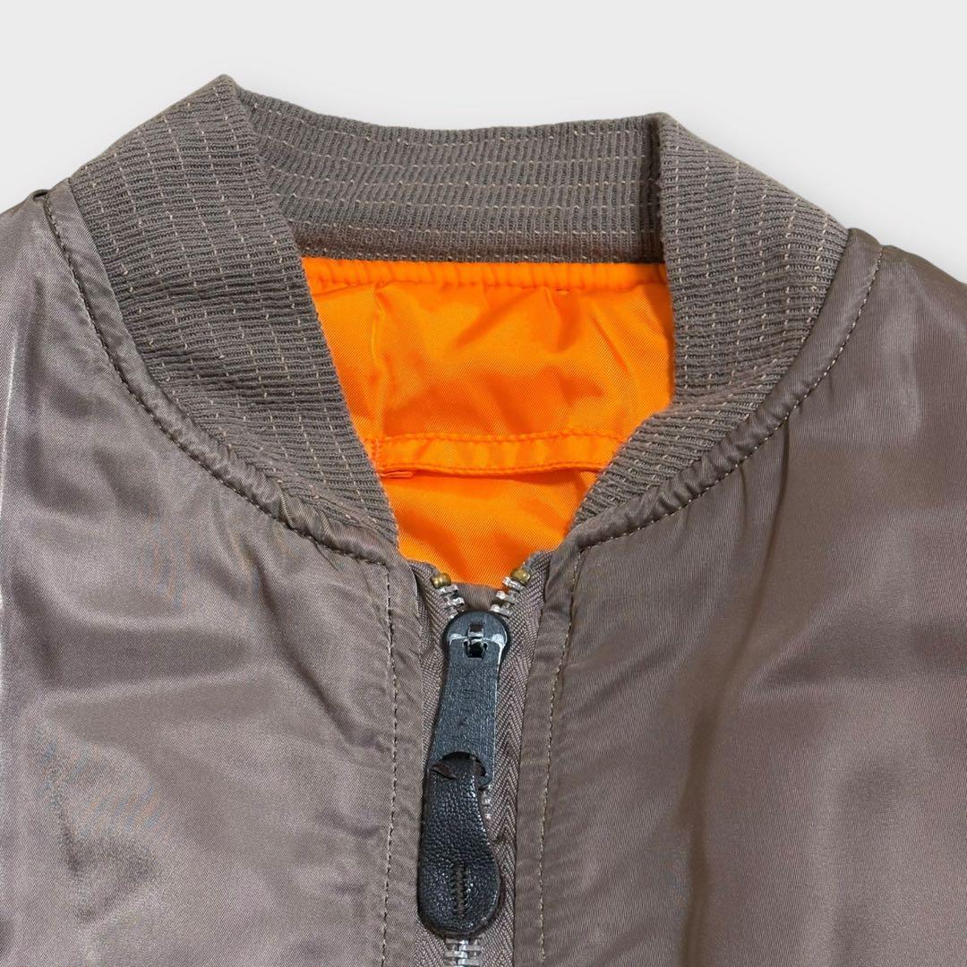 レアカラー！90s USA製アルファインダストリーズMA-1 ブラウンALPHA