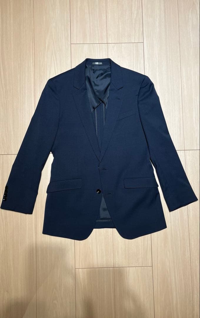 期間限定特価★【美品】スーツセレクト　3ピーススーツセットアップ　Y4ネイビー系