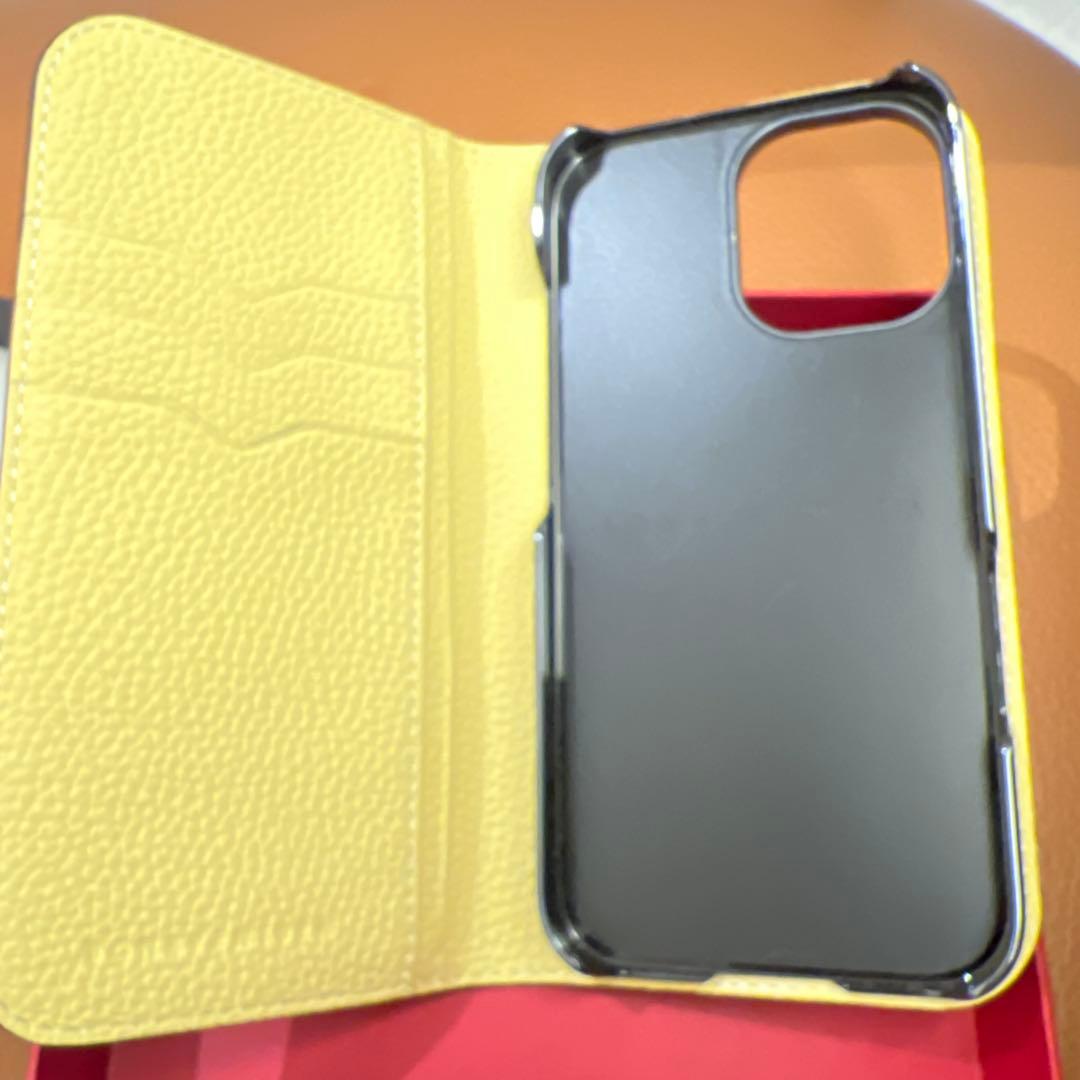 BONAVENTURAダイアリーケース エトゥープ/イエローiPhone16対応