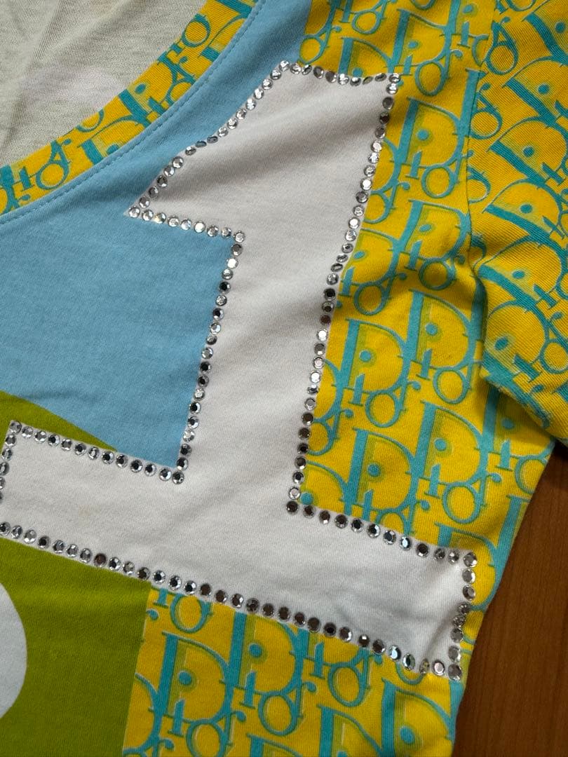 クリスチャンディオール Tシャツ　トロッターか柄　Vネック ガリアーノか期