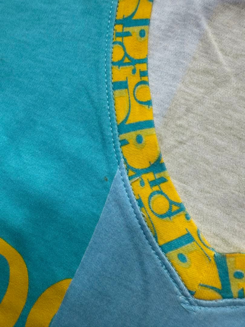 クリスチャンディオール Tシャツ　トロッターか柄　Vネック ガリアーノか期