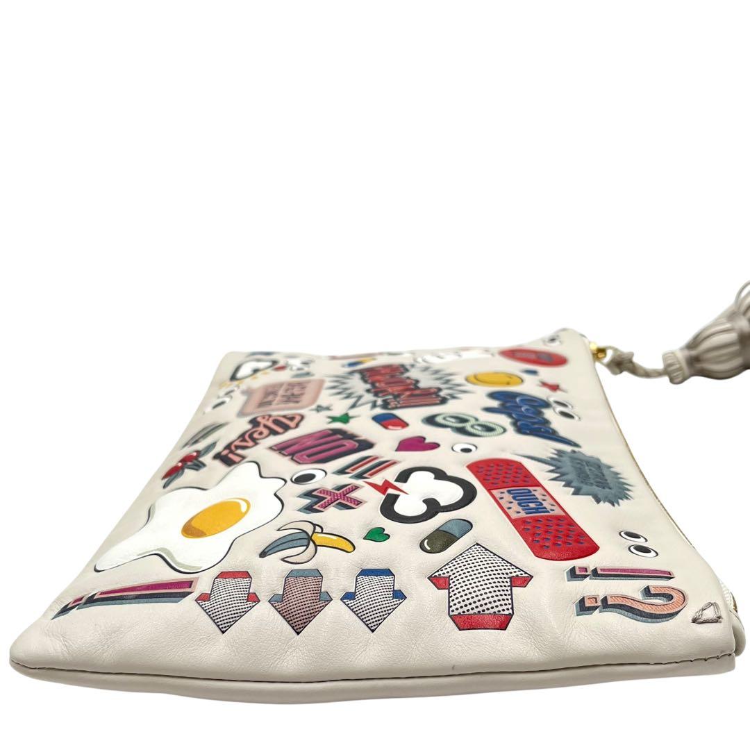 【美品】ANYA HINDMARCH アニヤハインドマーチ　クラッチバッグ