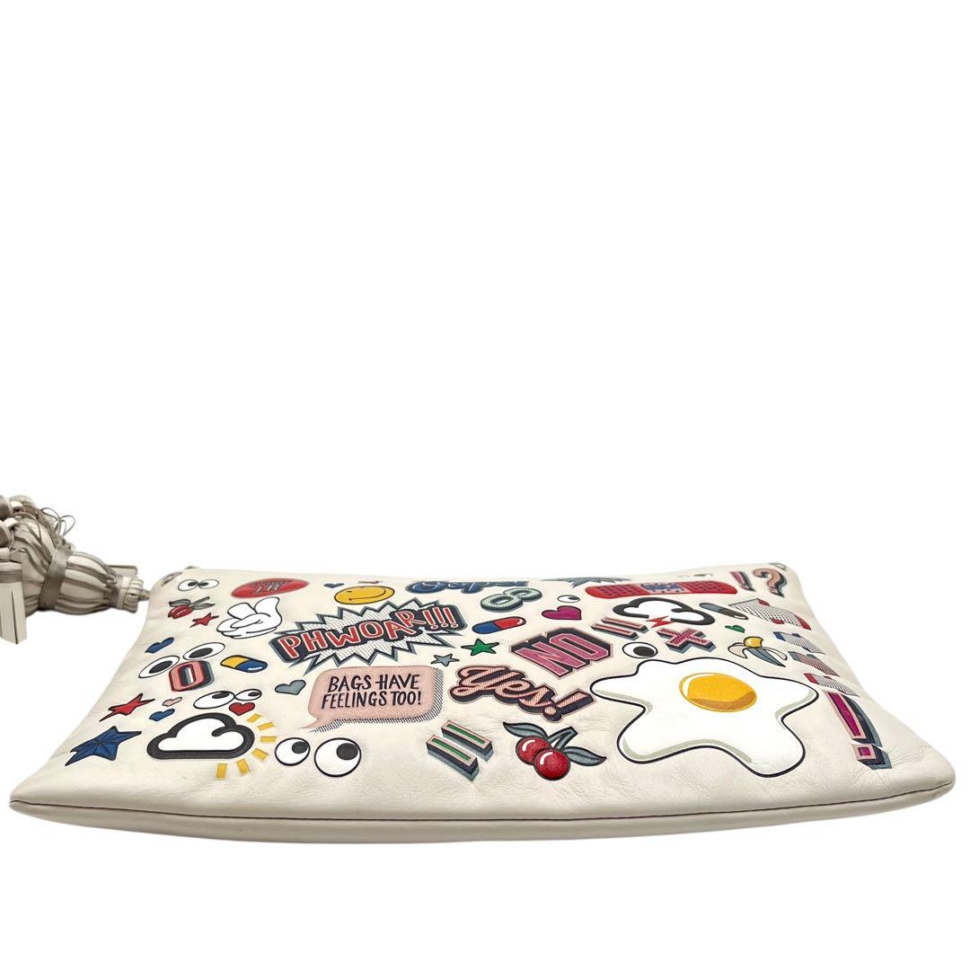 【美品】ANYA HINDMARCH アニヤハインドマーチ　クラッチバッグ
