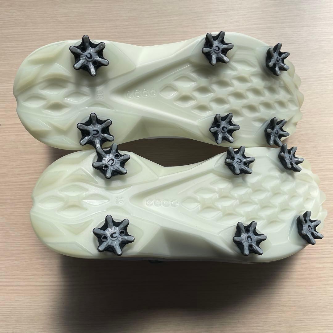 新品未使用　ecco ゴルフシューズ 39サイズ　 WHITE/BLACK