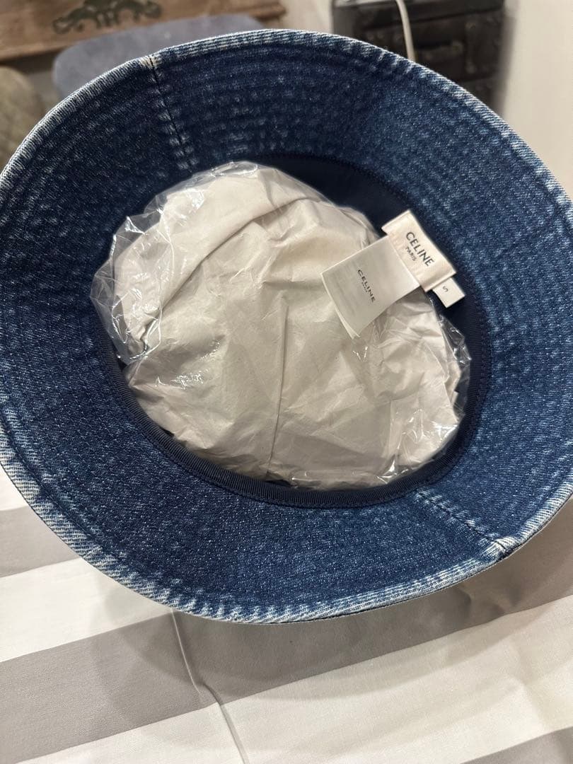 【最終売切り！】セリーヌ デニム バケットハット S レディース ユニセックス