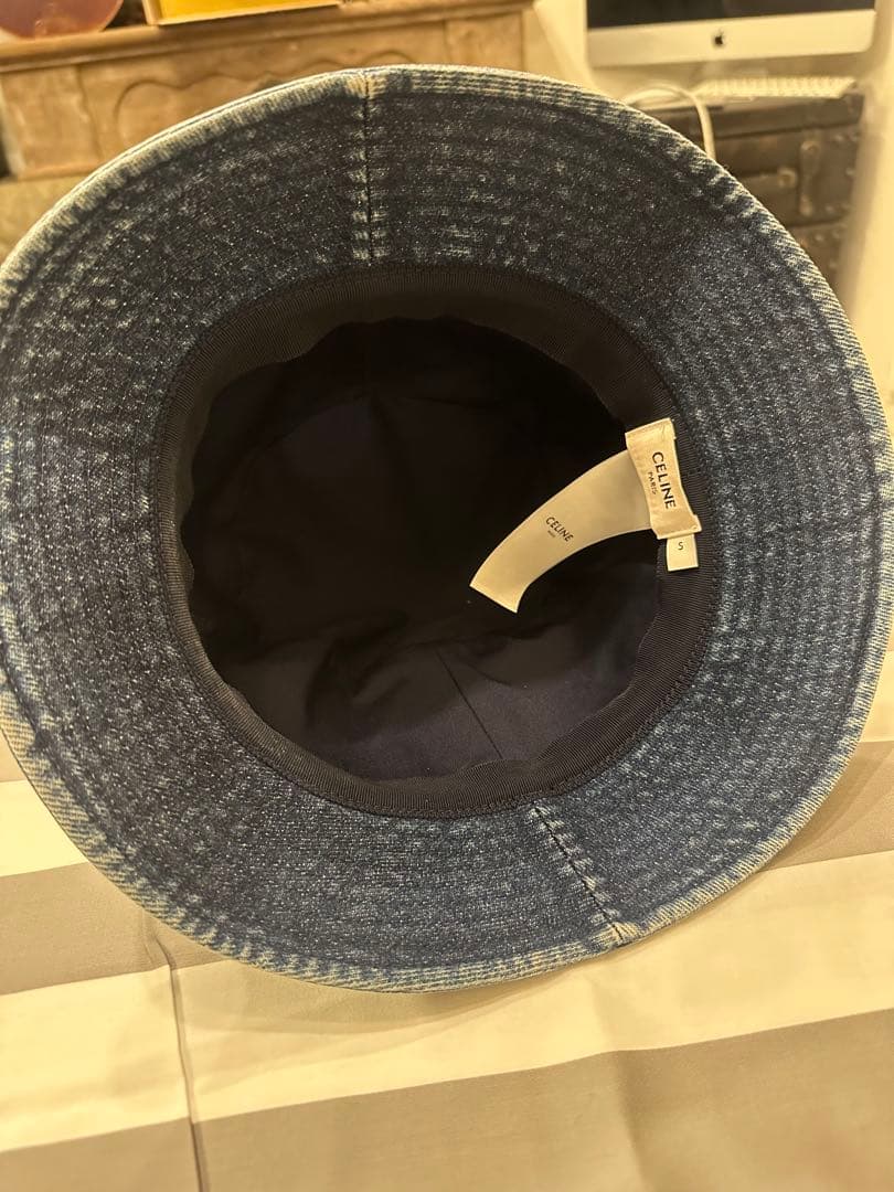 【最終売切り！】セリーヌ デニム バケットハット S レディース ユニセックス