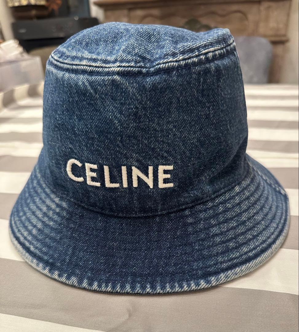 【最終売切り！】セリーヌ デニム バケットハット S レディース ユニセックス