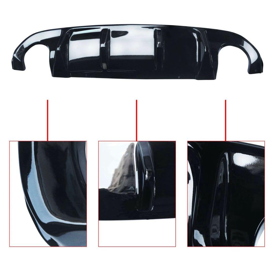 リアディフューザー2014-2017日産 スカイライン V37 車用 艶有り黒