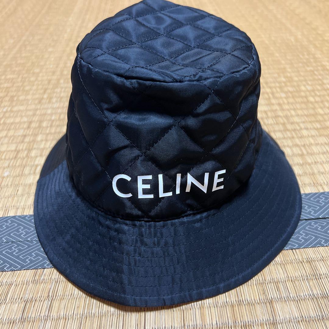 CELINE キルティング バケットハット
