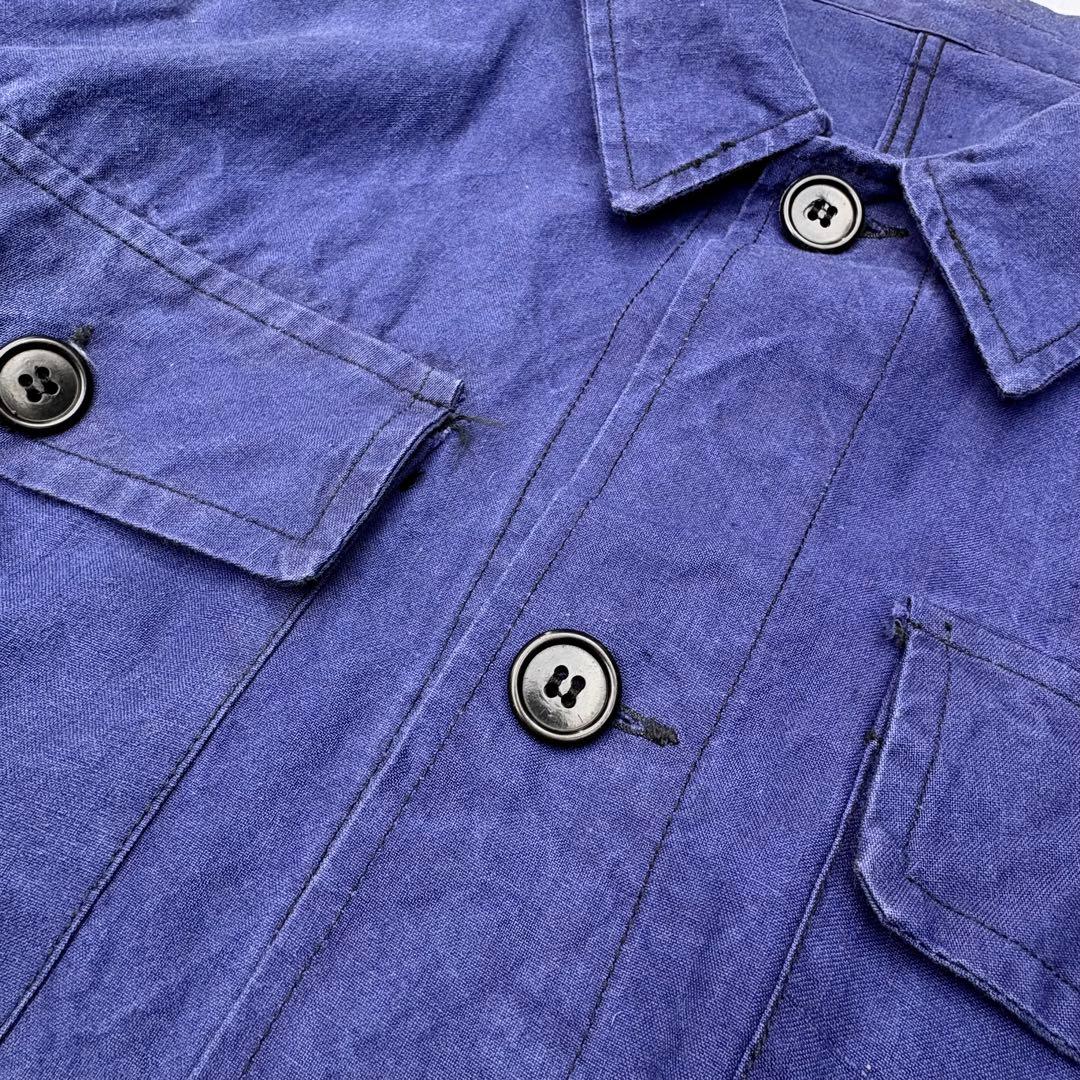 40’s~50’s メティス　サイクリスト　フレンチワークジャケット　リネン