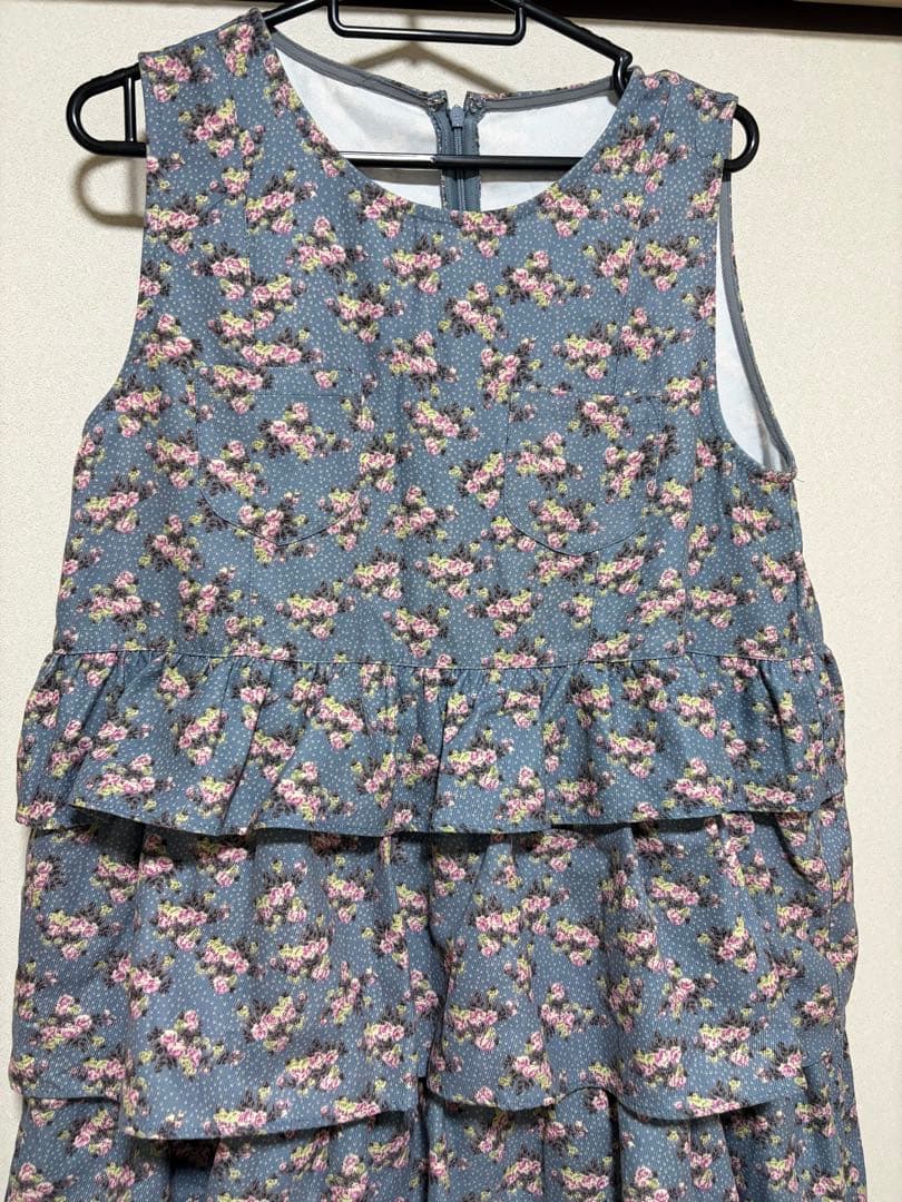 merry jennyメリージェニー floral dot ティアードジャンスカ