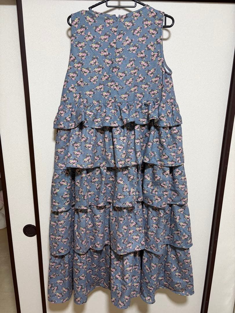 merry jennyメリージェニー floral dot ティアードジャンスカ