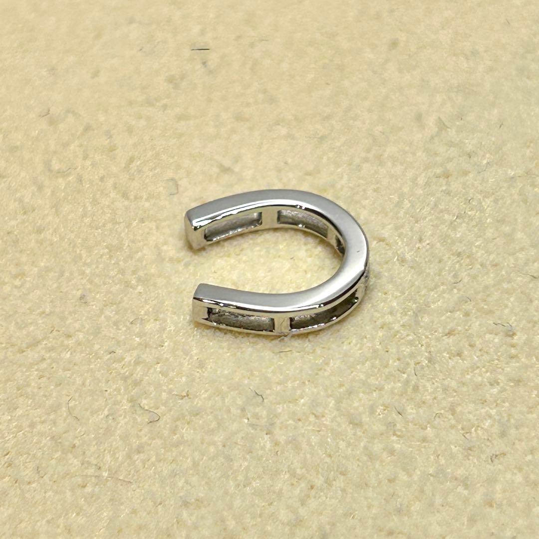 Pt950 シンプル 馬蹄 ラッキーホース シュー ペンダント トップ ヘッド