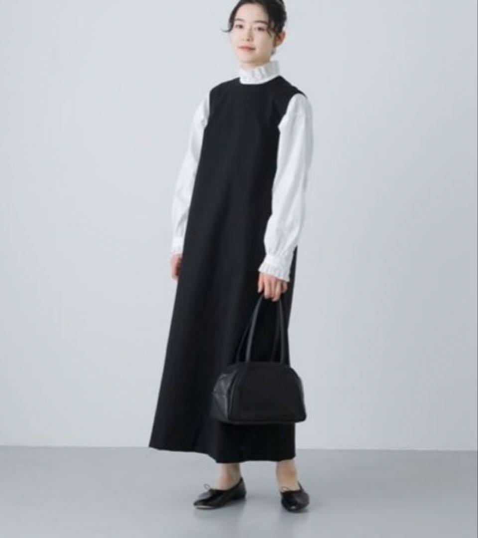 新品タグ付　かぐれ　ストレートワンピース　黒　完売　フォーマル