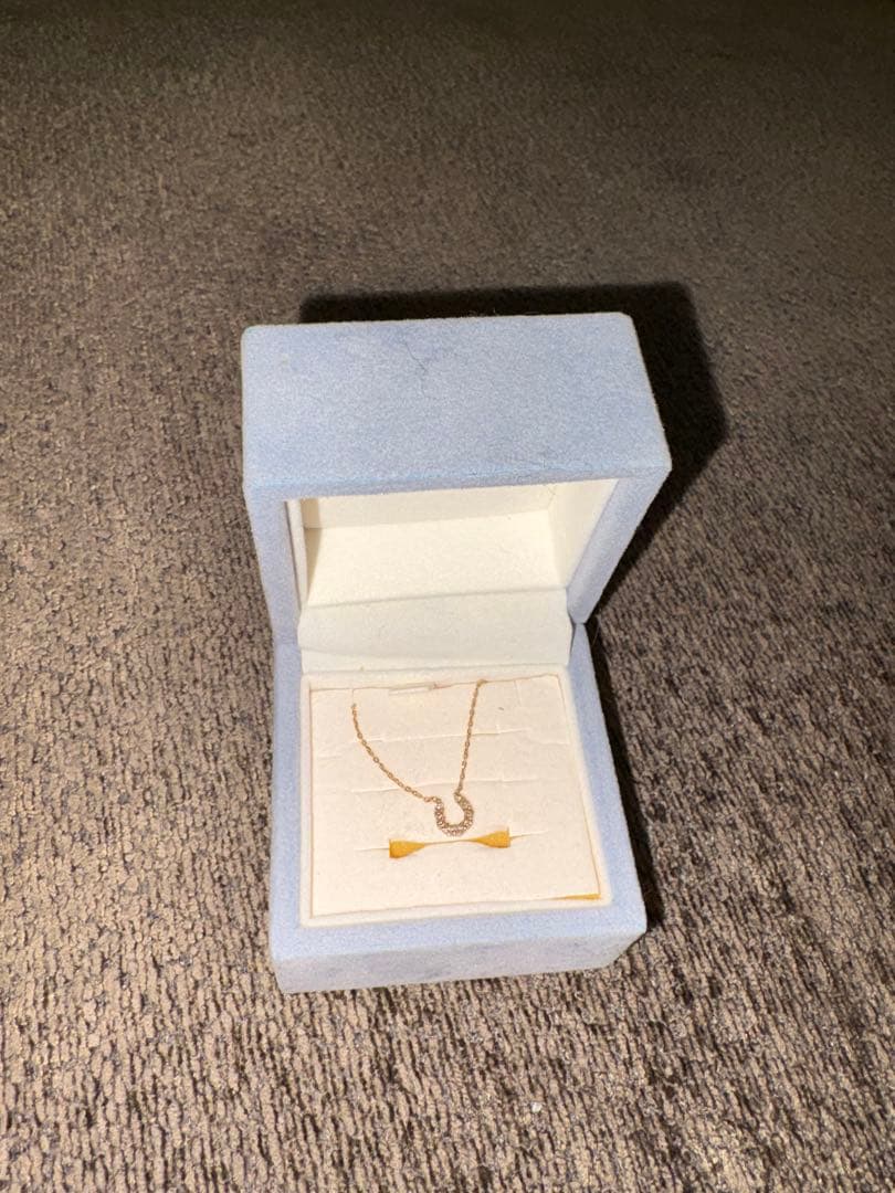 Canal 4℃ダイヤネックレス 馬蹄型