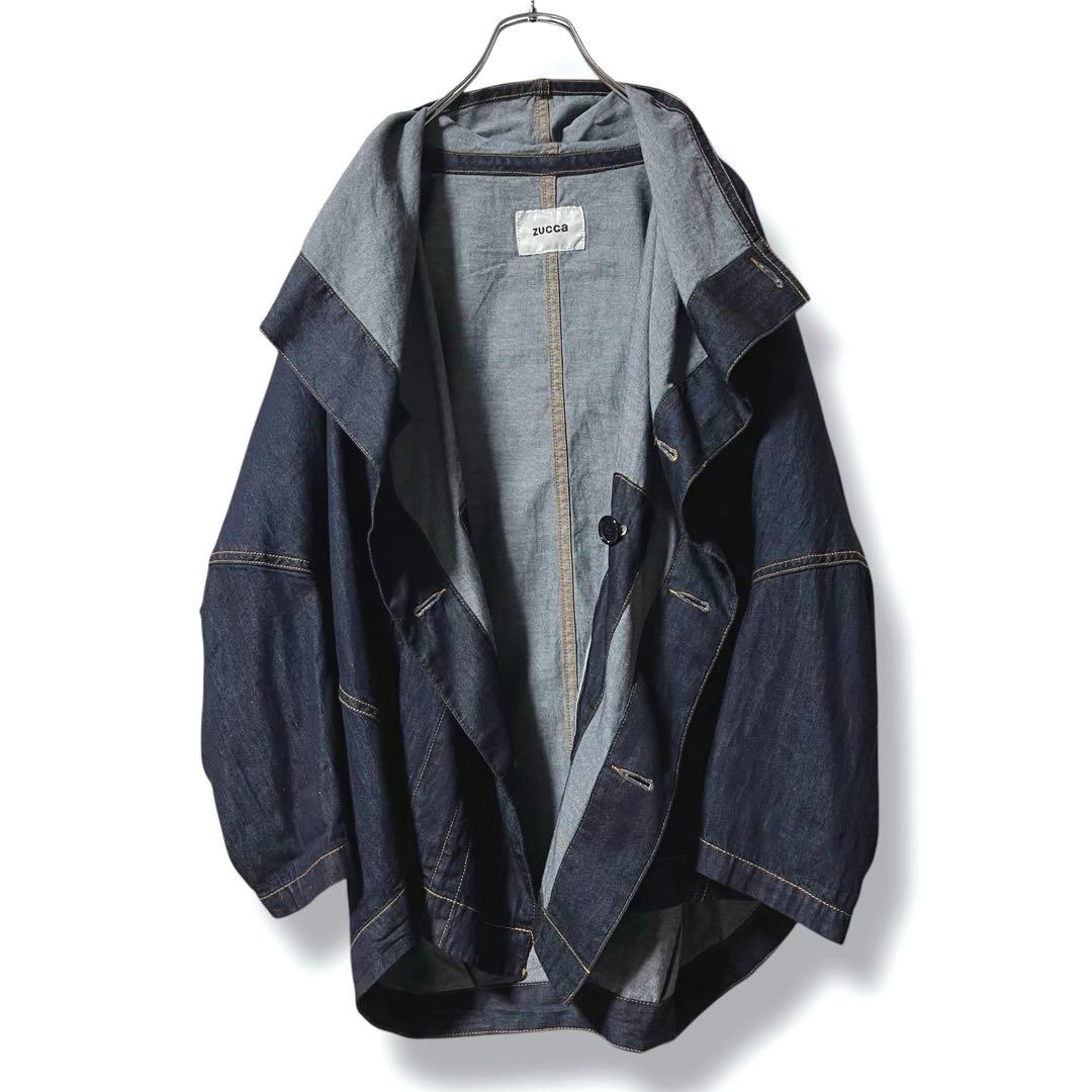 cocoon7♪様❤️極美品❤️ZUCCa ズッカ ライトオンスデニムジャケット変形
