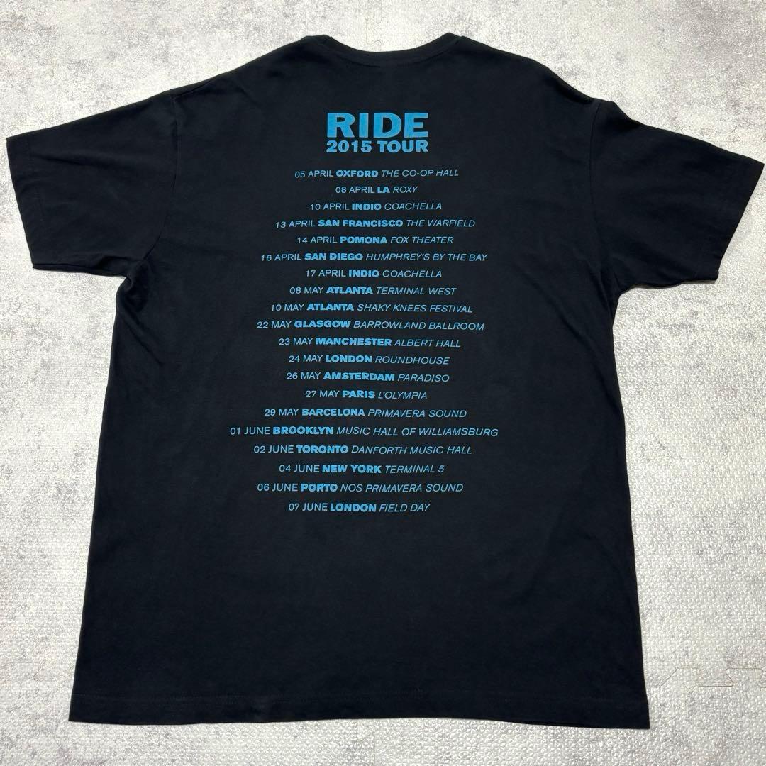 希少❗️早い者勝ち‼️RIDE ライド 2015 ツアーTシャツ 黒 Lサイズ