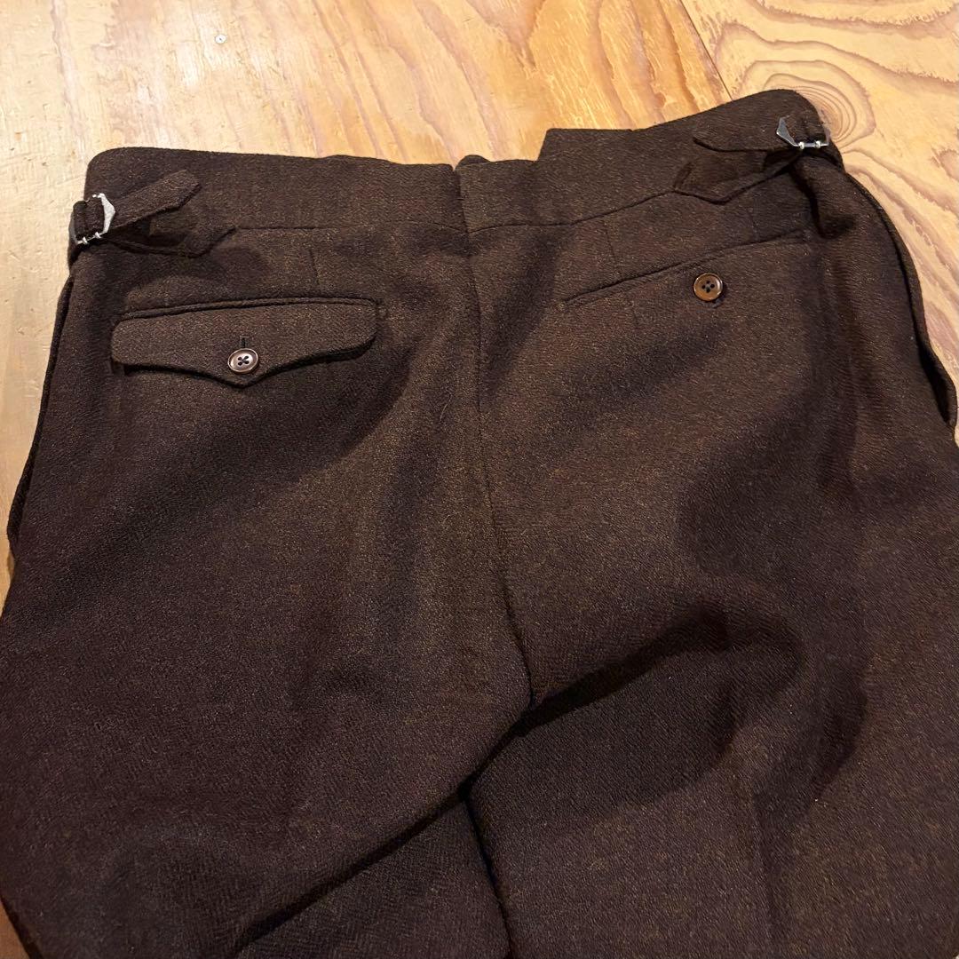 オーダーパンツ ベルトレス仕様 ツイード生地