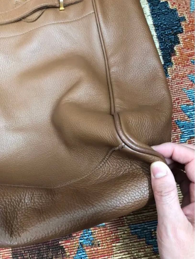 YOUNG&OLSEN ヤングアンドオルセン　別注エンボスレザートート