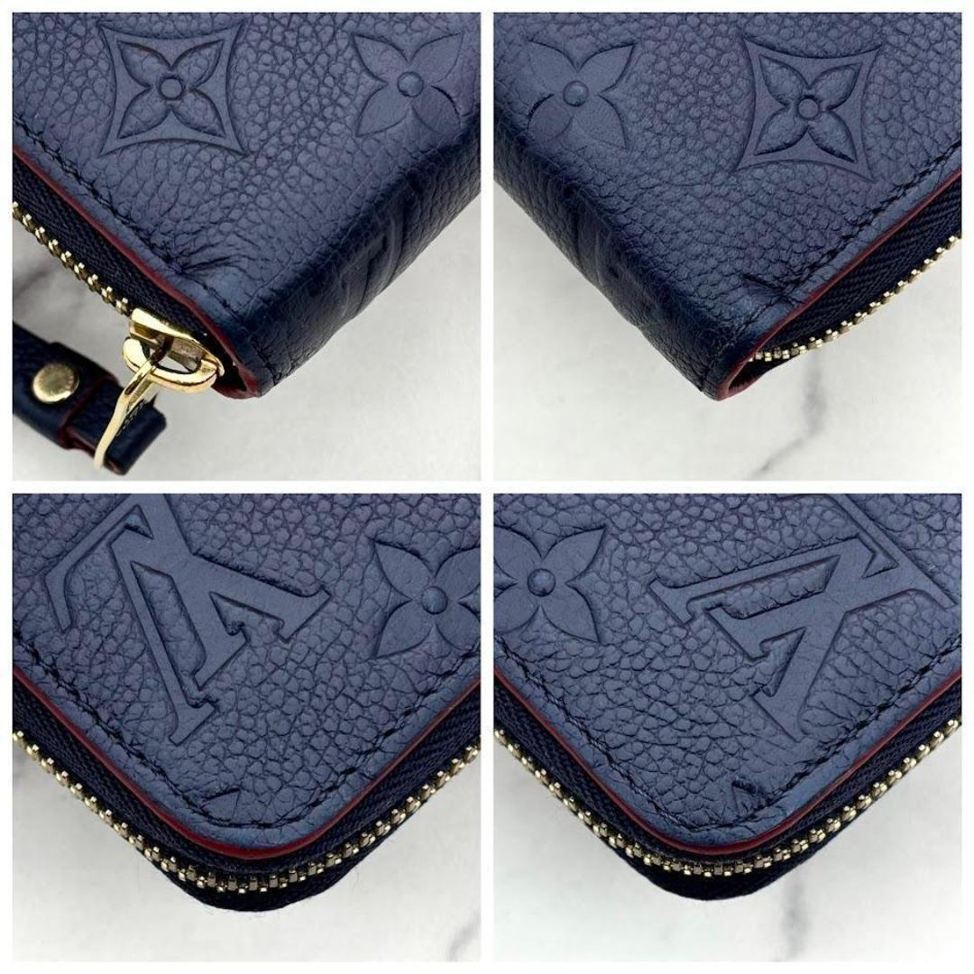 【極美品】ルイヴィトン　アンプラント　ジッピーウォレット　マリーヌルージュ