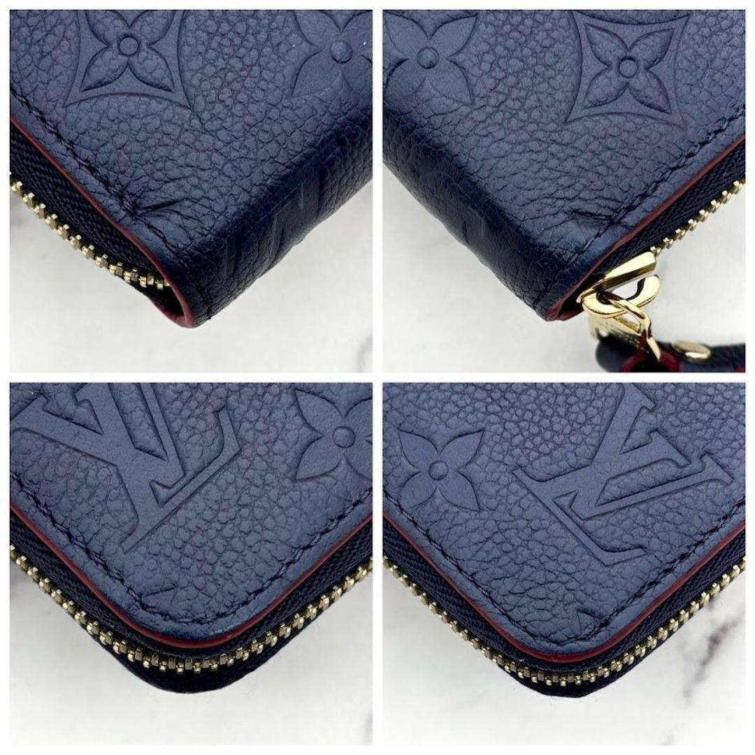 【極美品】ルイヴィトン　アンプラント　ジッピーウォレット　マリーヌルージュ