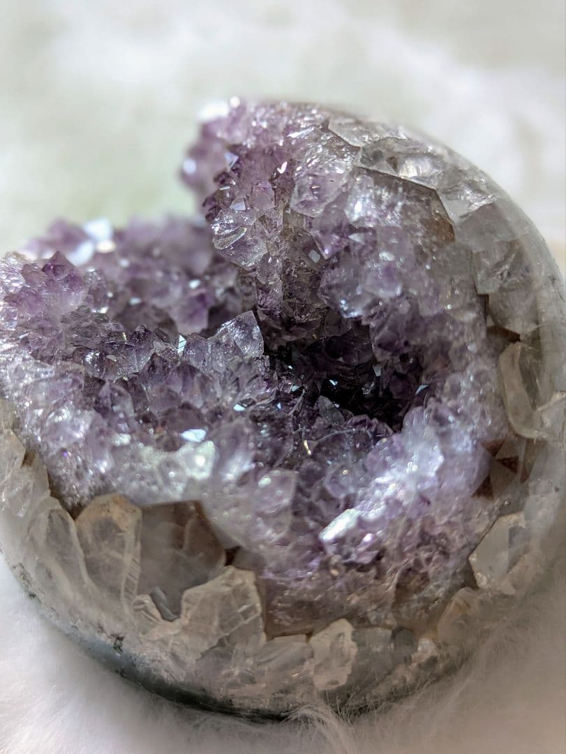 ♡ハイグレードスフィア　アメジスト　スフィア♡　笑口 オールカット