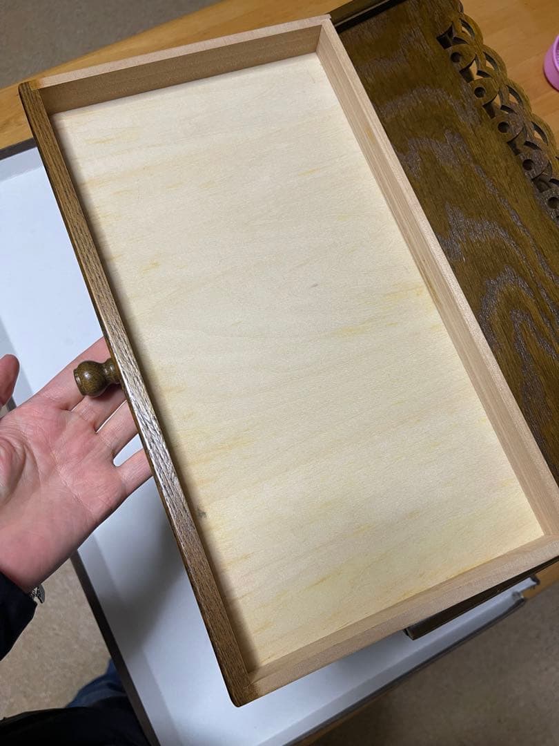 専用出品　パリの雑貨屋シリーズのアンティーク調の木製マガジンラック