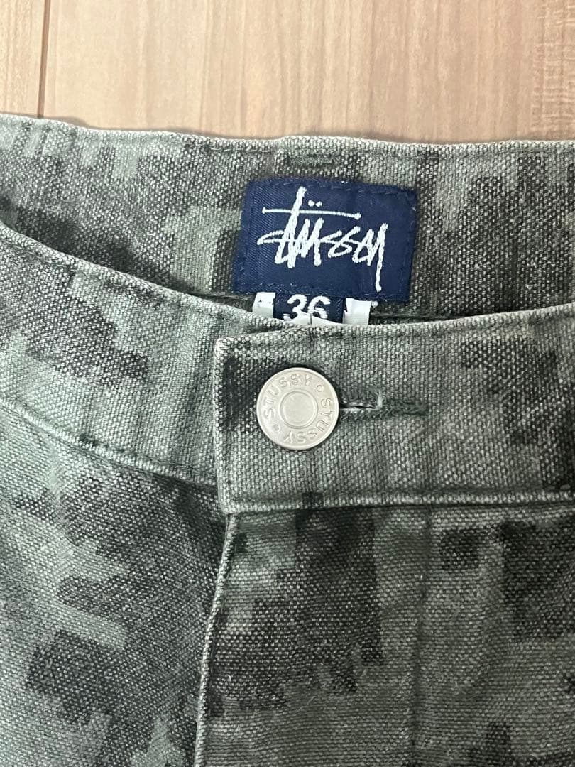 90s OLD STUSSY デジタルカモ　ショーツ　W36