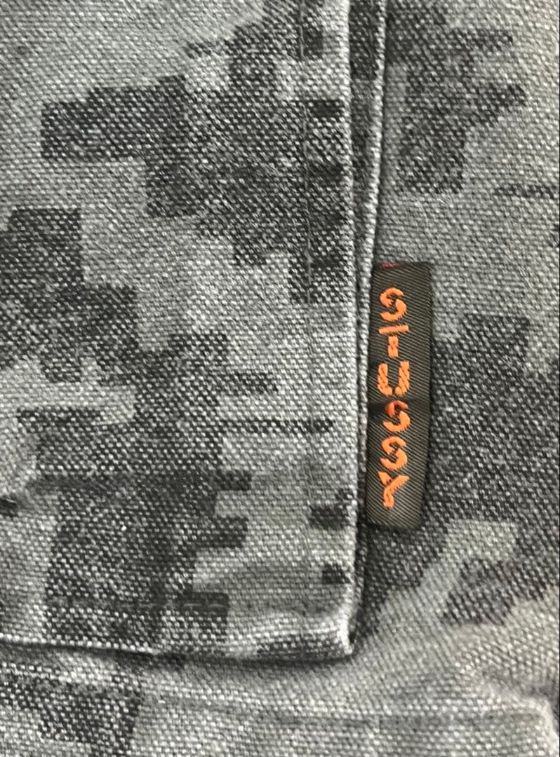 90s OLD STUSSY デジタルカモ　ショーツ　W36
