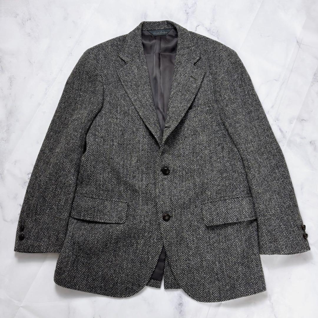 BrooksBrothers ハリスツイード ヘリンボーン JKT 39REG