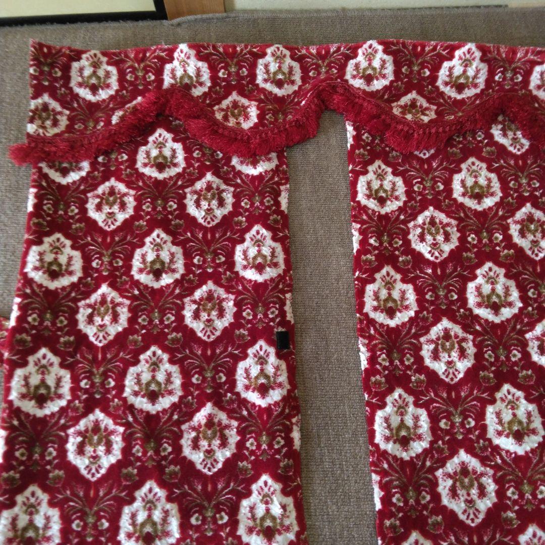 花格子　ベットカーテン　サイドカーテン