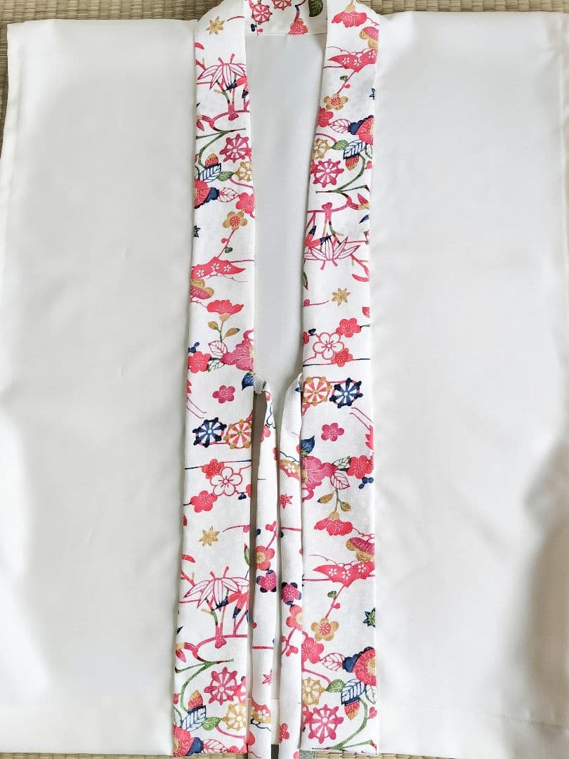 【新品限定】99歳白寿祝い(正絹梅牡丹竹合わせ)ちゃんちゃんこ3点セット