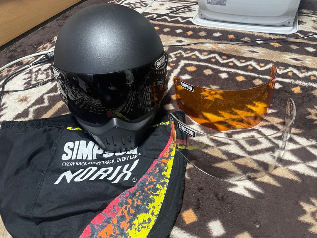 SIMSON M30 マットブラック フルフェイスヘルメット