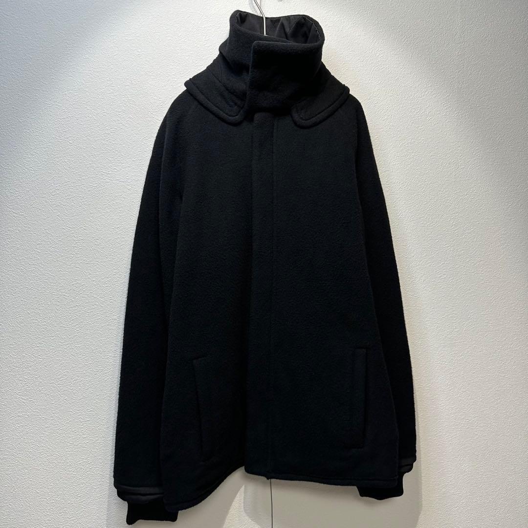 希少 ワイズ 2WAYウール ノーカラー キルティング デザインジャケット 2