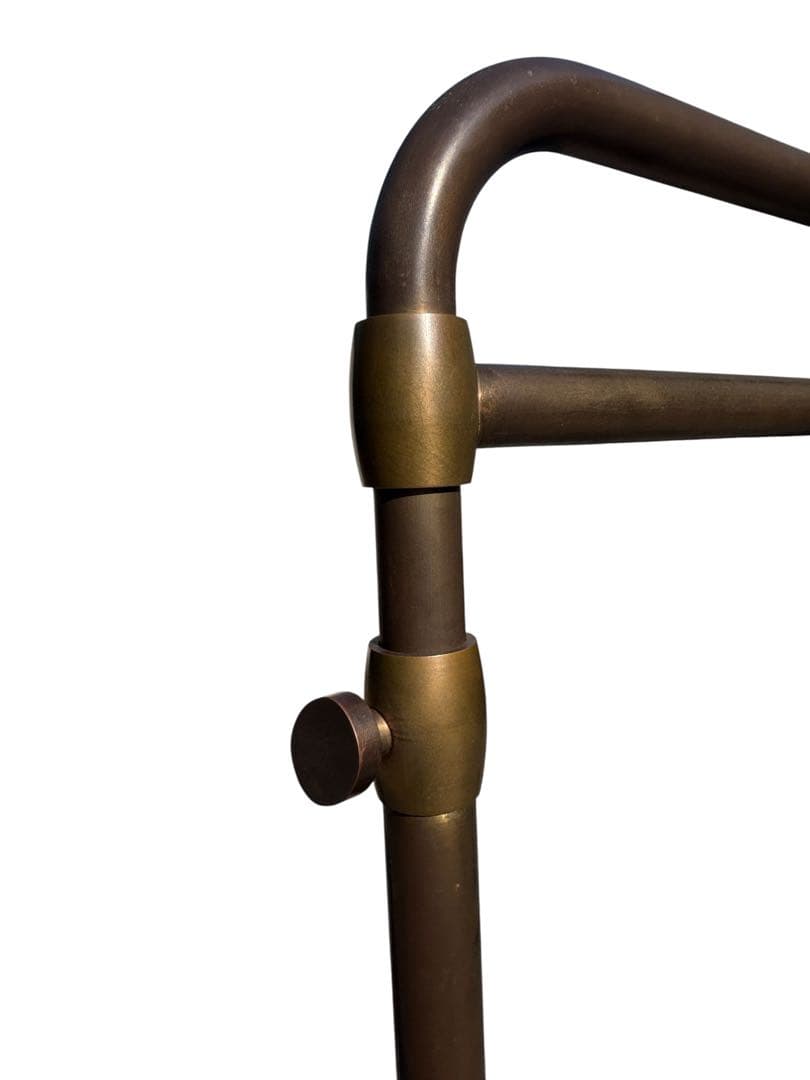 西川金太郎 廃盤品 アンティーク真鍮ゴールドハンガーラック　送料無料