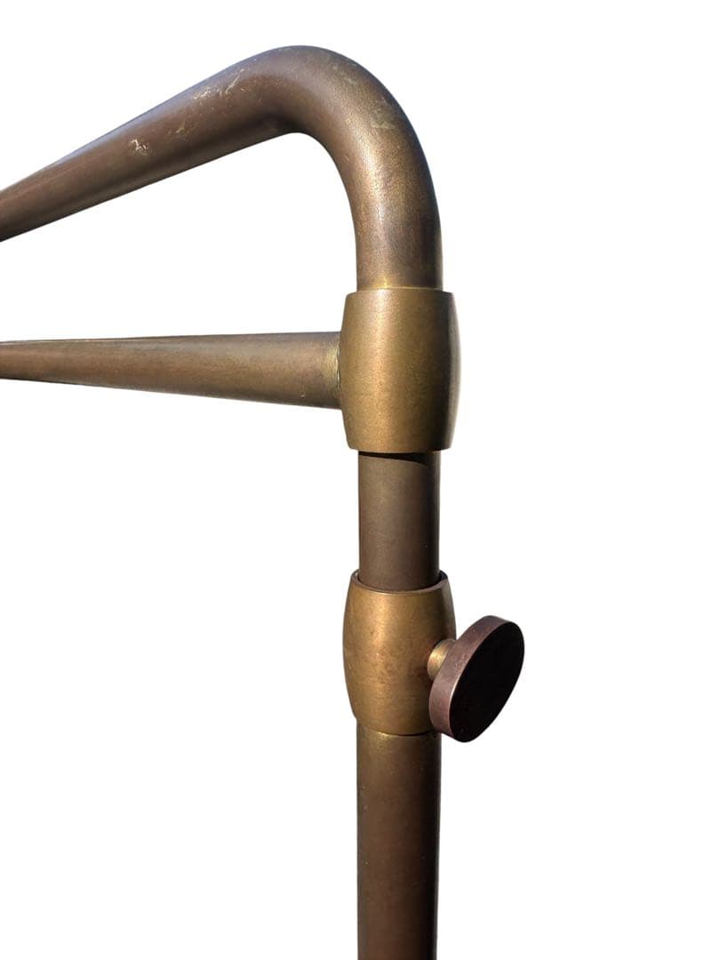 西川金太郎 廃盤品 アンティーク真鍮ゴールドハンガーラック　送料無料