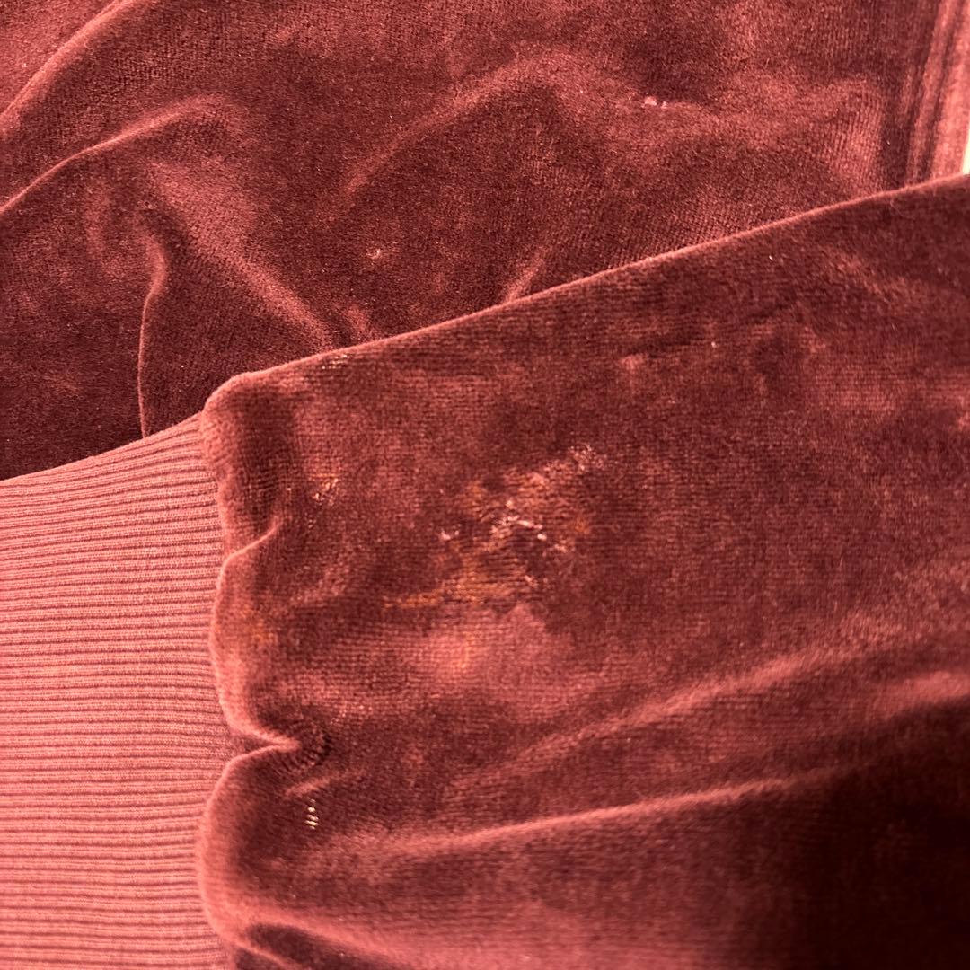 FRED PERRY 90s トラックジャケット ワインレッド ベロア y2k