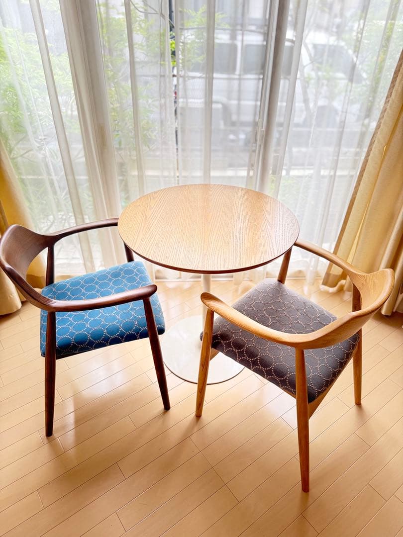 ま*ぺ様 ２脚セット　ミナペルホネン生地使用イス　椅子　ダイニングチェア　インテ