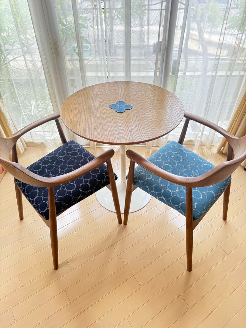 ま*ぺ様 ２脚セット　ミナペルホネン生地使用イス　椅子　ダイニングチェア　インテ