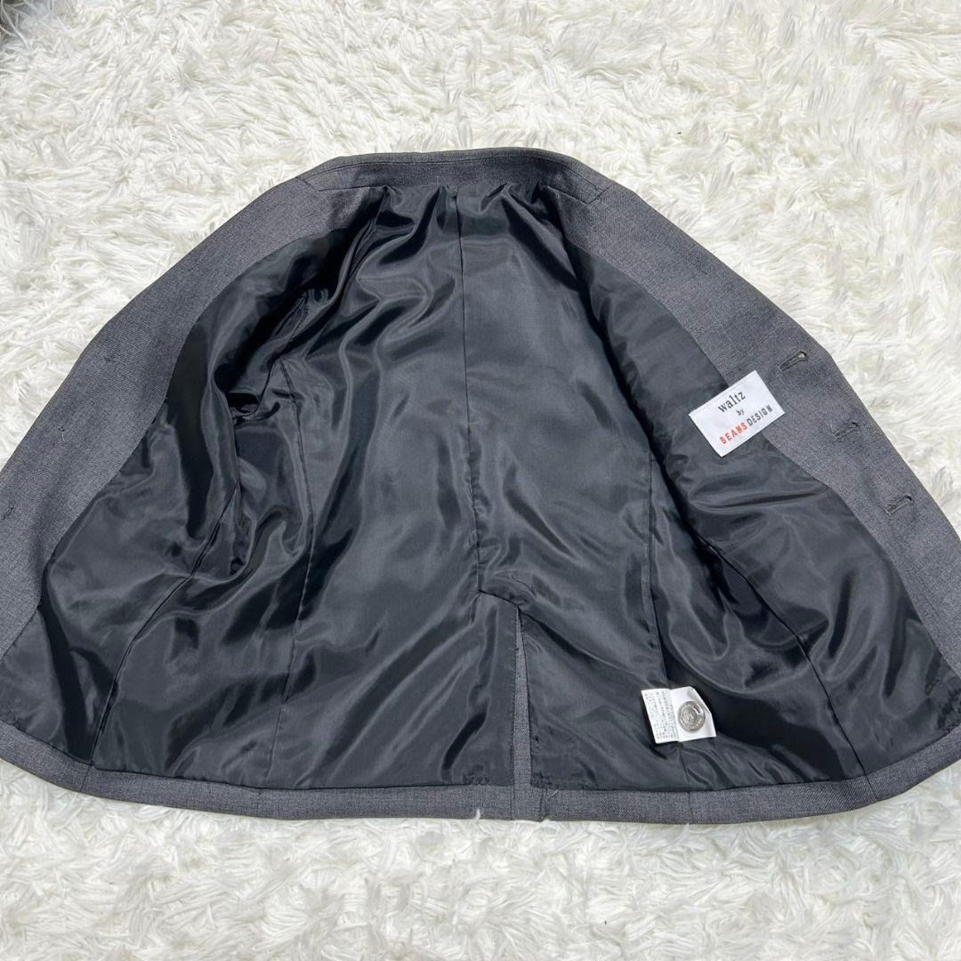 【美品】ワルツバイビームス フォーマル スーツ キッズ 110 グレー チェック