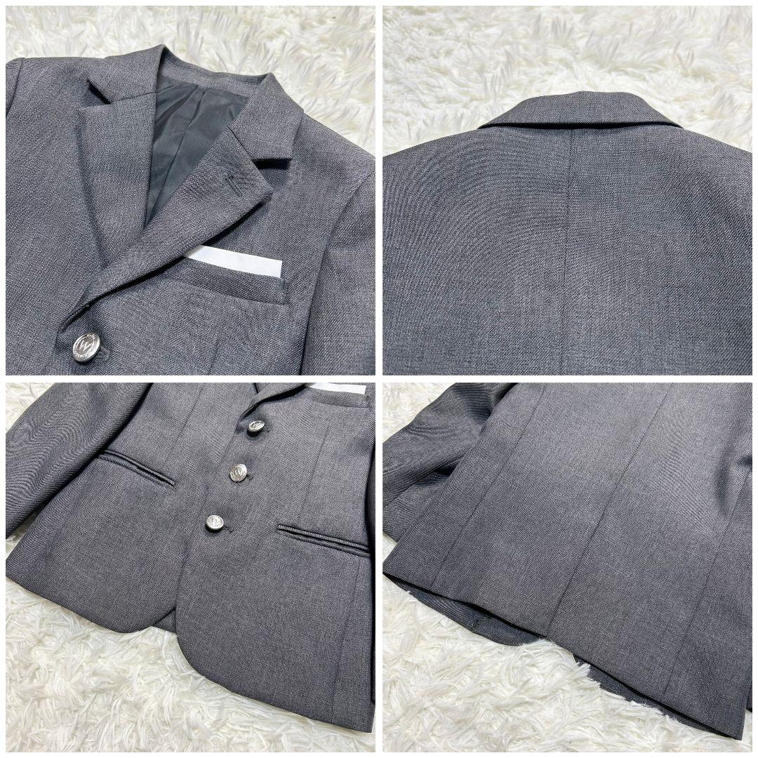 【美品】ワルツバイビームス フォーマル スーツ キッズ 110 グレー チェック