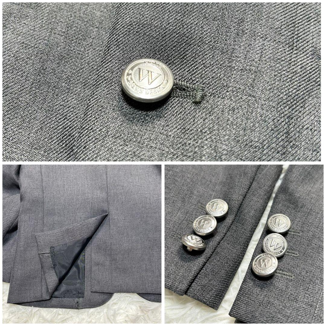 【美品】ワルツバイビームス フォーマル スーツ キッズ 110 グレー チェック