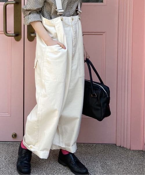 ジャーナルスタンダードラックス　ベイカービッグキュロット　サスペンダー　パンツ