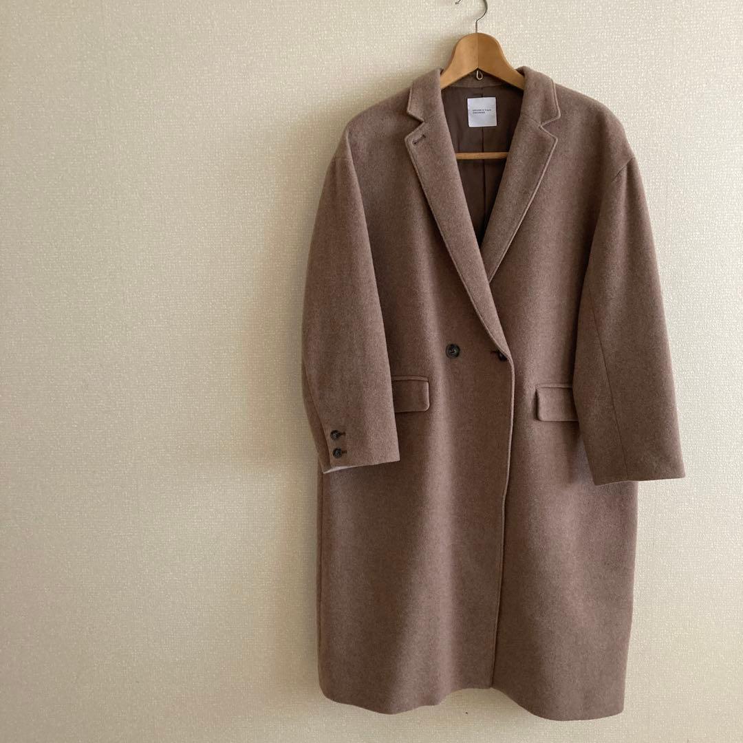 美品「冬のお出かけも私らしく」3WAYアレンジ襟のかろやかチェスターコート