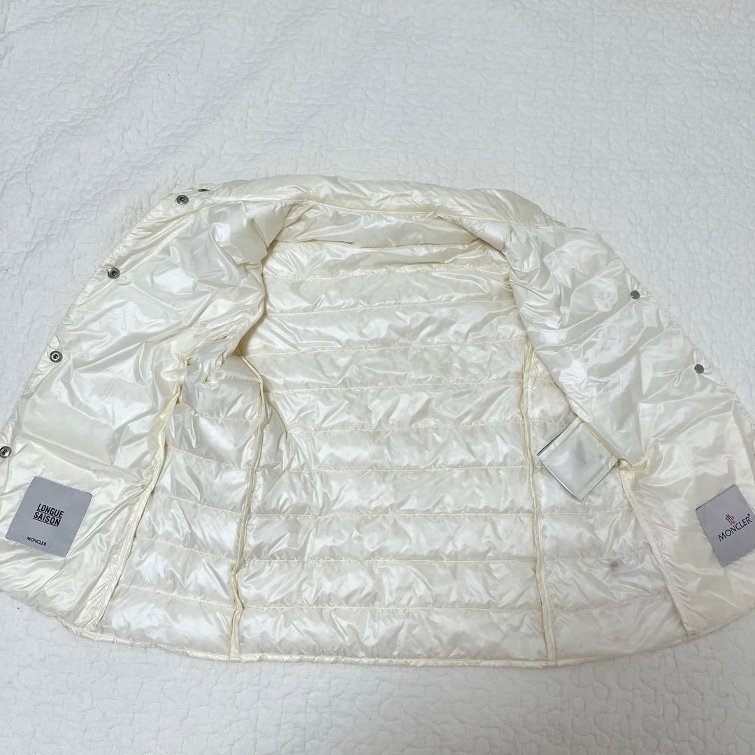 モンクレール LIANE ダウンベスト ワッペン 白　1