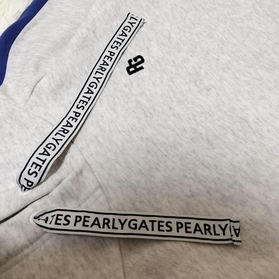 PEARLY GATES パーリーゲイツ 袖ロゴプルオーバーパーカー バイカラー