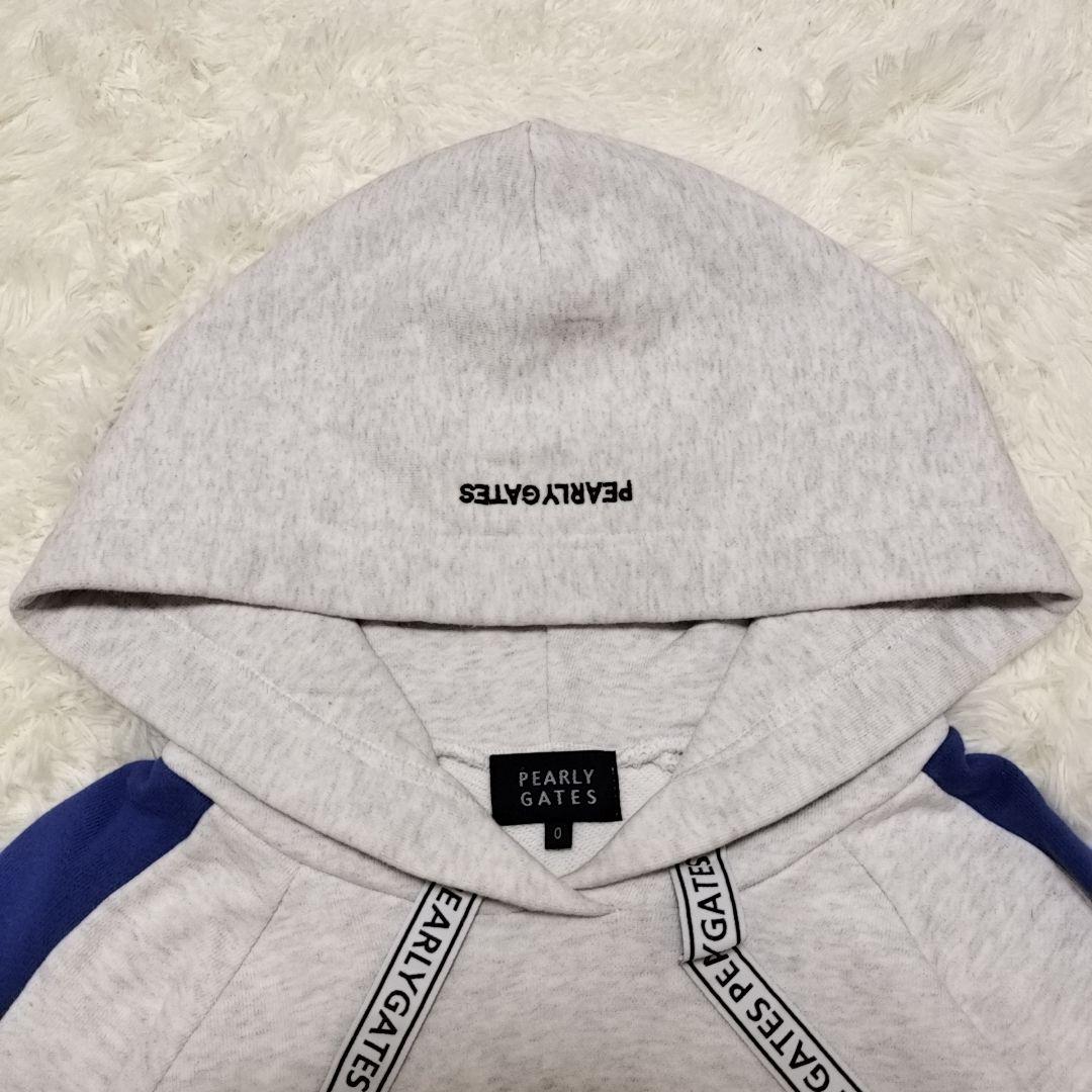 PEARLY GATES パーリーゲイツ 袖ロゴプルオーバーパーカー バイカラー