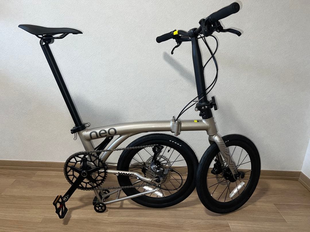 超軽量アルミ合金 競速 Brompton同系 16インチ 折りたたみ自転車