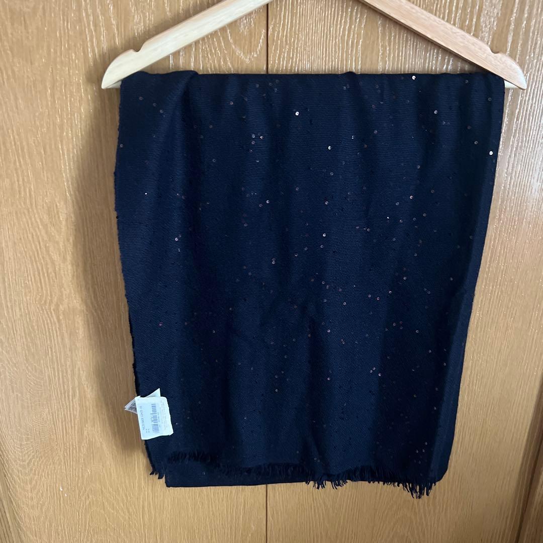 ラストスパートSALE⭐︎ブルネロクチネリ⭐︎カシミアシルク・スパンストールネイビー