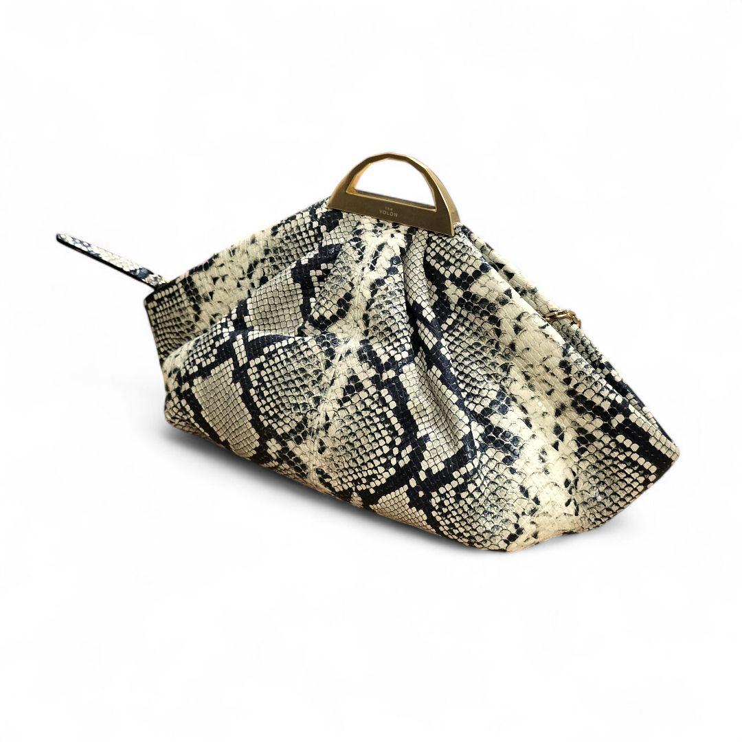 eclatant様未使用 THE VOLON パイソン柄クラッチバッグ